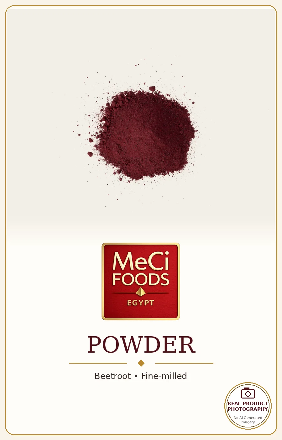 Red beetroot powder in a wooden bowl