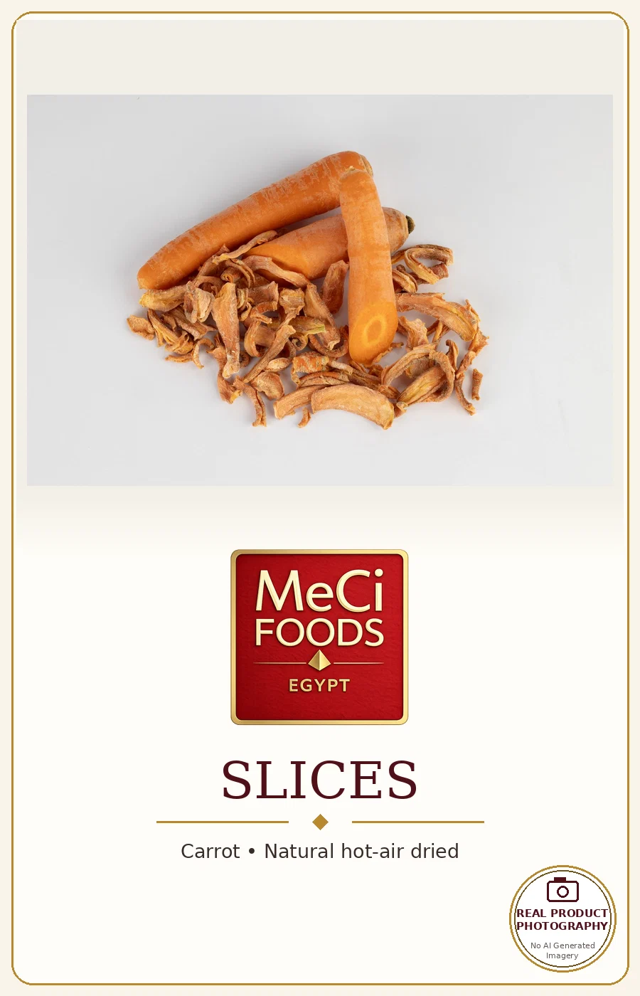 Fresh and dried carrot, studio black background