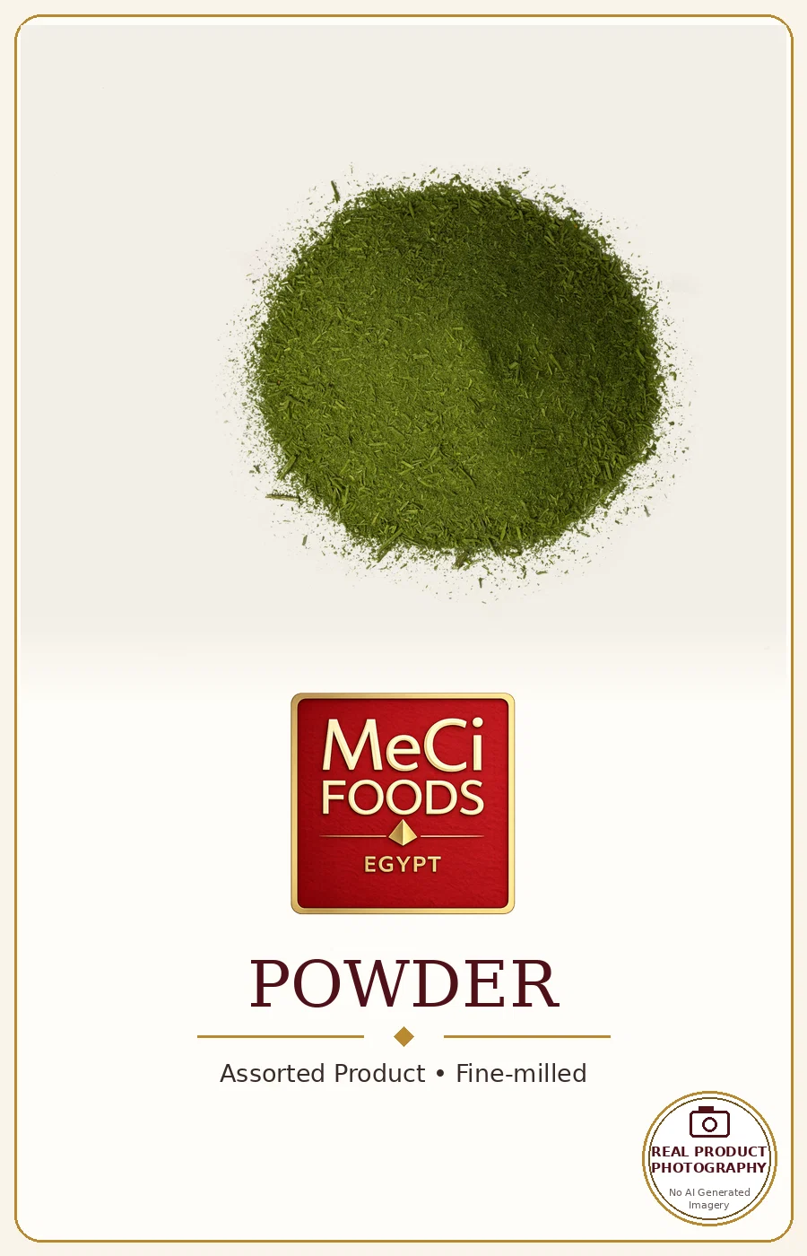Parsley powder in a wooden bowl
